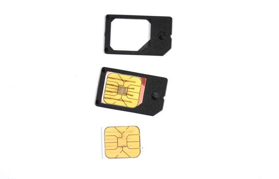 multi micro di iPhone 5 all'adattatore normale di SIM con l'ABS di plastica nero