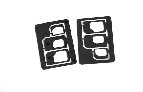พลาสติก ABS 3 ใน 1 ไมโครซิม Adaptor สำหรับโทรศัพท์มือถือปกติ