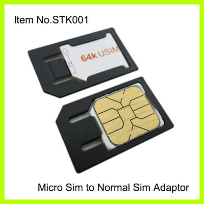 Schwarzes Plastikmikro der hohen Qualität zu normalem SIM-Adapter für IPhone 4
