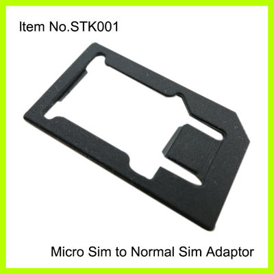 Custom Plastic Black Micro To Normal SIM Adapter For IPhone 4