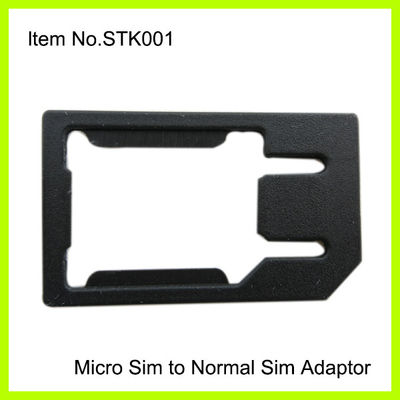 Custom Plastic Black Micro To Normal SIM Adapter For IPhone 4