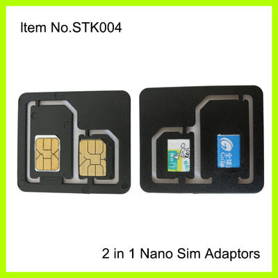 3FF - 2FF adaptador do cartão do telemóvel SIM, ABS plástico preto normal