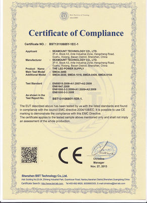 LED Power Supply 18 Watt Constant Current LED Driver 85V - 265V AC , CE RoHS