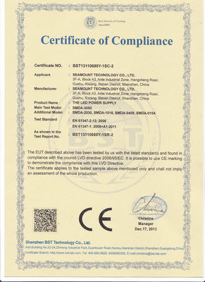 LED Power Supply 18 Watt Constant Current LED Driver 85V - 265V AC , CE RoHS