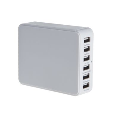 6 accessori dell'adattatore di potere di viaggio del caricatore di USB del porto per i telefoni cellulari/compressa