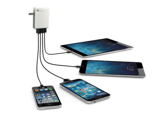 34W 4-Port Micro USB Travel Charger Travel Power Adapter  6.8A