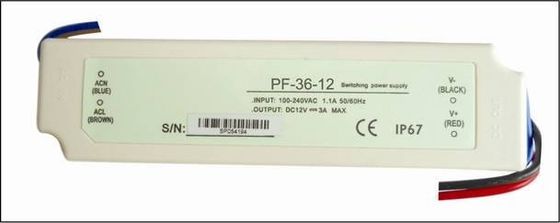 Single Output LCD Display Constant Voltage LED Driver 36W 3A With Automatic Restoration