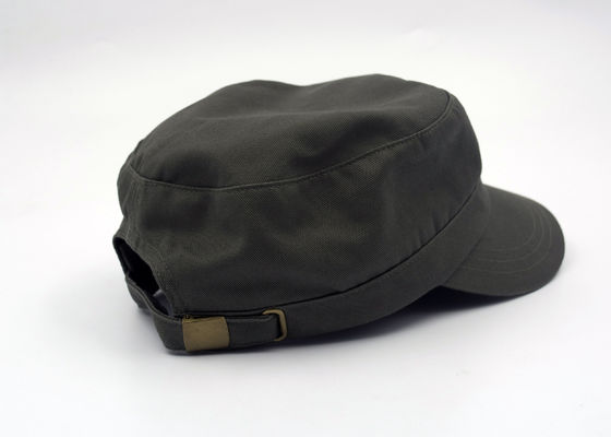 Chapéu militar para homens, curvatura do tampão do algodão ajustável do exército da forma do metal