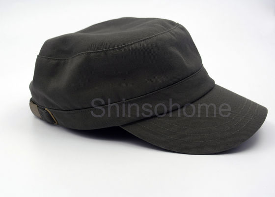 Chapéu militar para homens, curvatura do tampão do algodão ajustável do exército da forma do metal