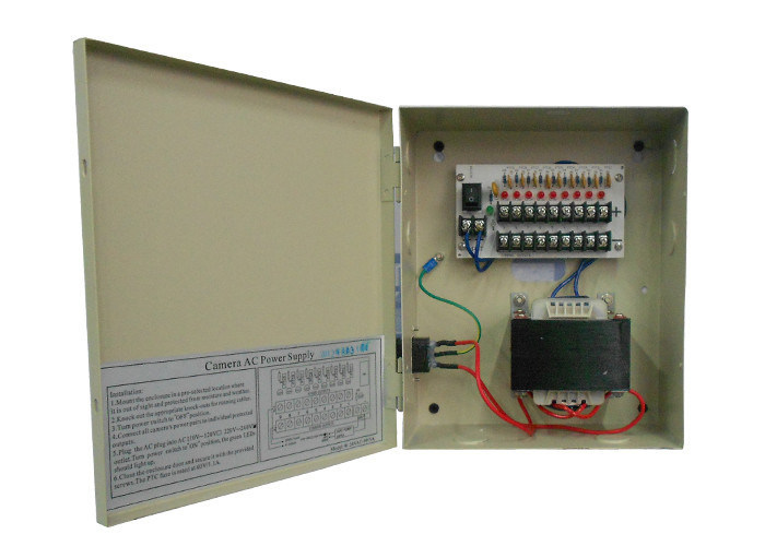 Kanal 9 24 Volt Wechselstrom 5 Ampere CCTV-Stromversorgung 120W für Überwachungskamera