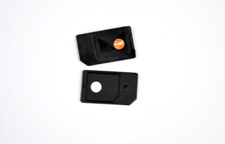 Neueste 3 in 1 Nano-SIM-Adapter-Schwarz-Farbe 500pcs in einer Mehrzwecktasche