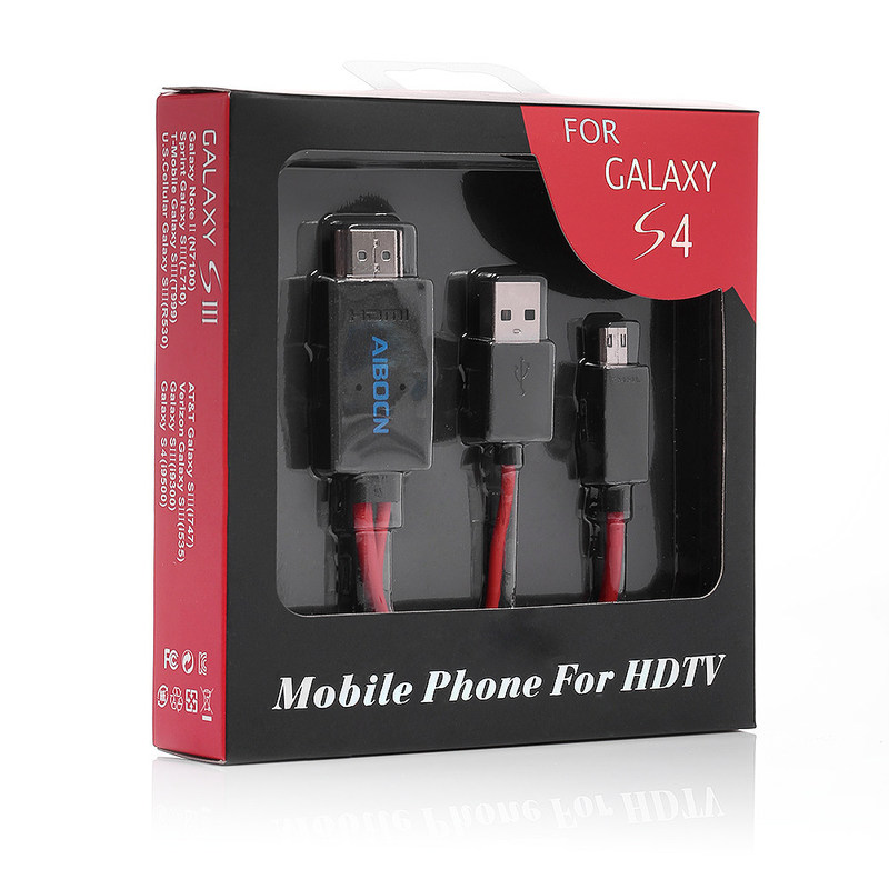 6.5 πόδια MHL 11 μικροϋπολογιστής USB καρφιτσών στο καλώδιο 1080P HDTV προσαρμοστών HDMI για τη Samsung