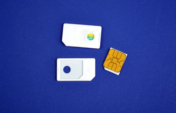 iPhone 4S Plastik-ABS Mikrosim-karten-Adapter regelmäßiges SIM 3FF zu 2FF